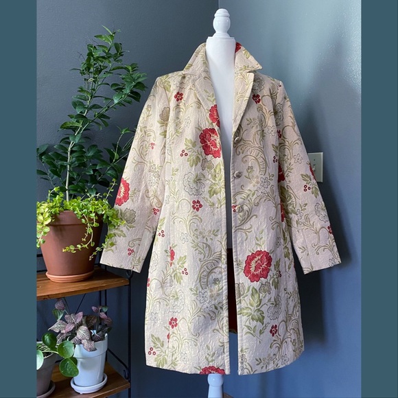 Apostrophe Jackets & Blazers - Apostrophe Floral Jacquard Jacket